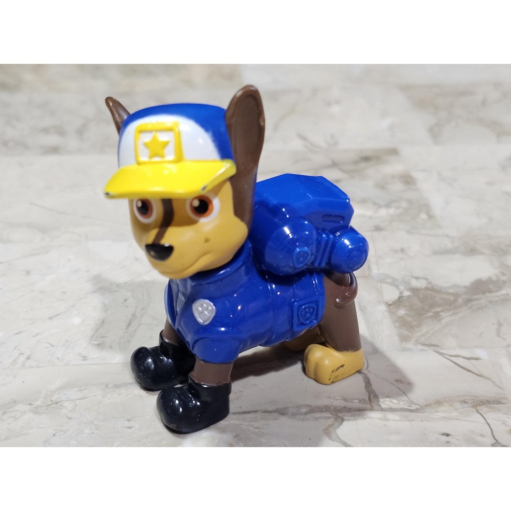 Paw Patrol Chase Police Dog Figure Spin Master Blue Uniform 20503AKS